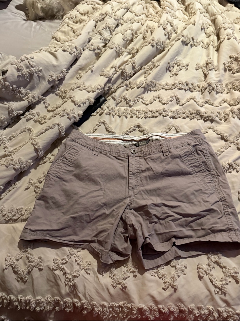 Natural Reflections tan/ brown Casual Bermuda Shorts
